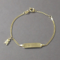 Preview: Bär-Armband Baby Gold