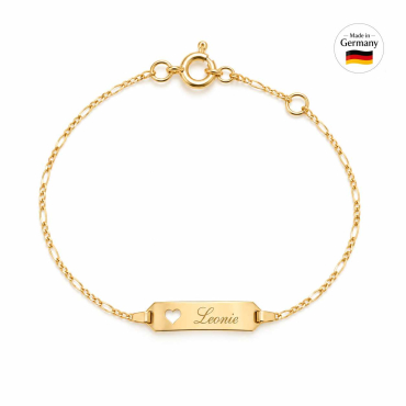 Herz-Armband Baby Gold