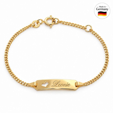 Herz-Armband Baby Gold