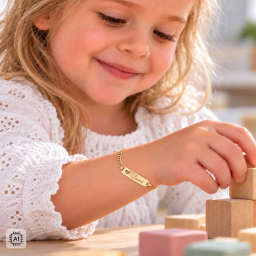 Preview: Herz-Armband Baby Gravur
