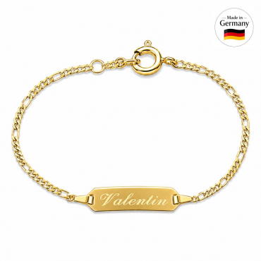 Baby-Armband Gold Figaro