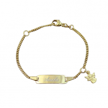 Schutzengel-Armband Baby Gold