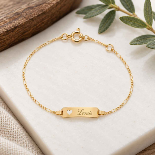 Gold Armband Herz Baby