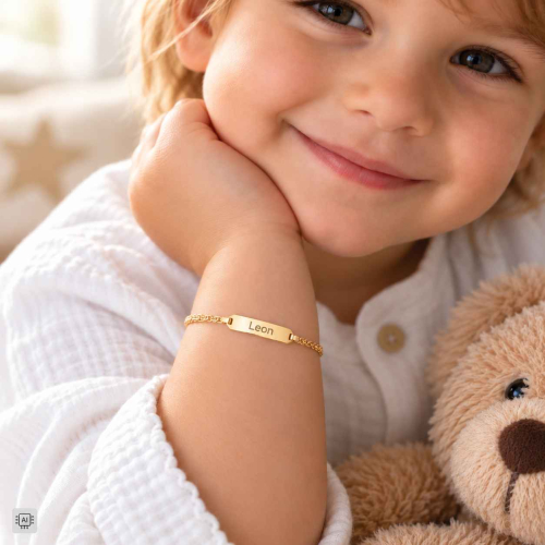 Panzer-Armband Gold für Kinder