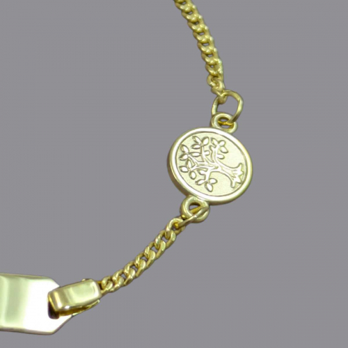 Baby Armband Gold Lebensbaum