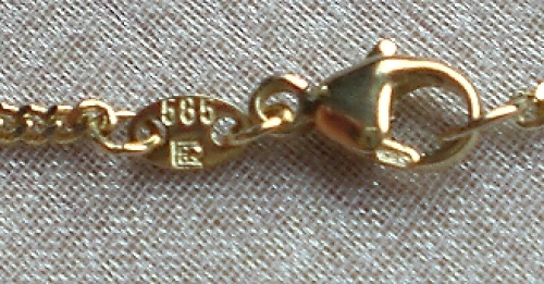 Babyarmband Gold mit Karabinerverschluss